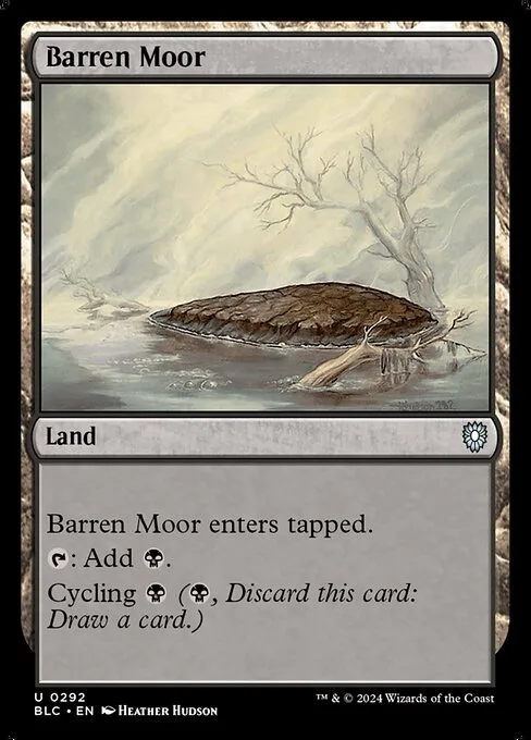 Barren Moor · Bloomburrow Commander 292/356
