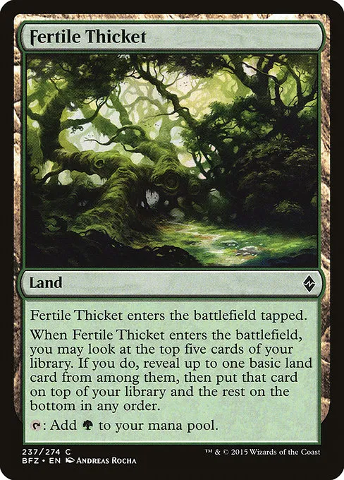 Fertile Thicket · Battle for Zendikar 237/299