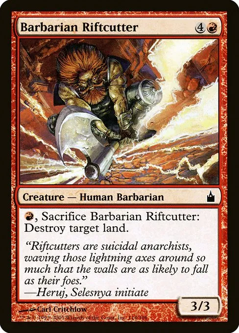 Barbarian Riftcutter · Ravnica: City of Guilds 114/306