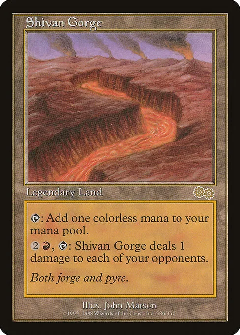 Shivan Gorge · Urza's Saga 326/357