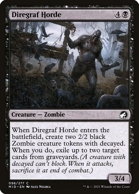 Diregraf Horde · Innistrad: Midnight Hunt 96/399