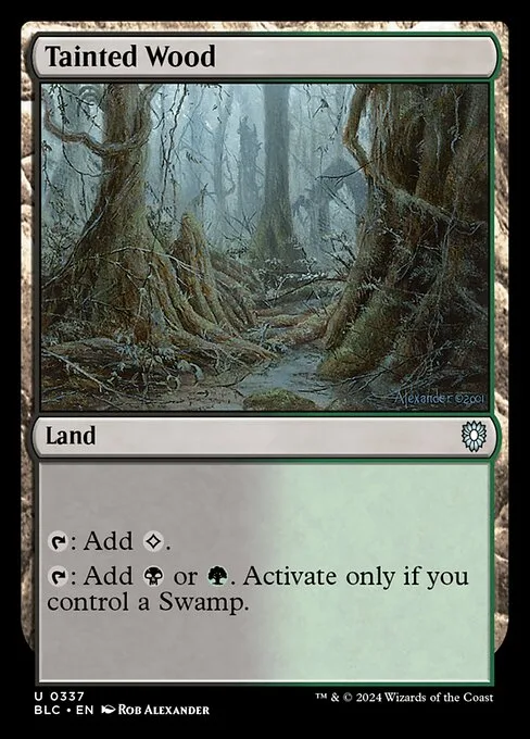 Tainted Wood · Bloomburrow Commander 337/356