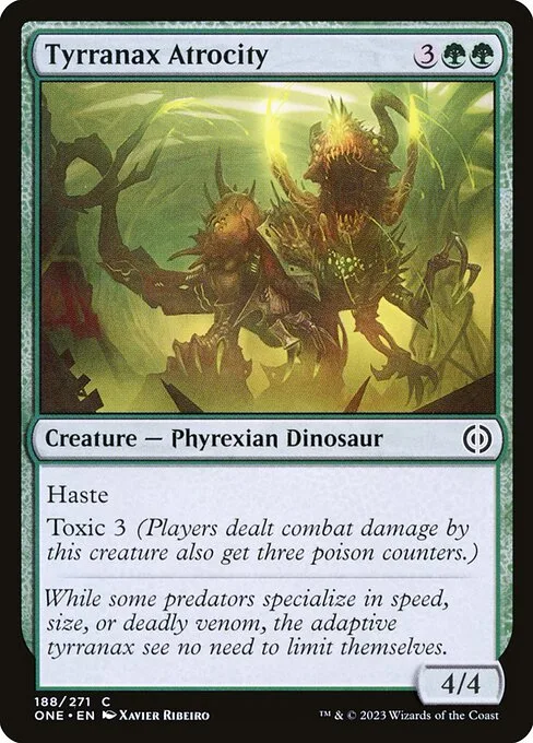 Tyrranax Atrocity · Phyrexia: All Will Be One 188/479