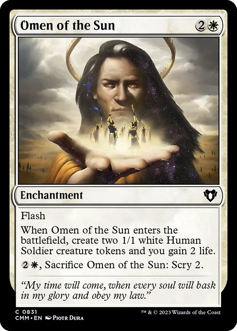 Omen of the Sun · Commander Masters 831/1067