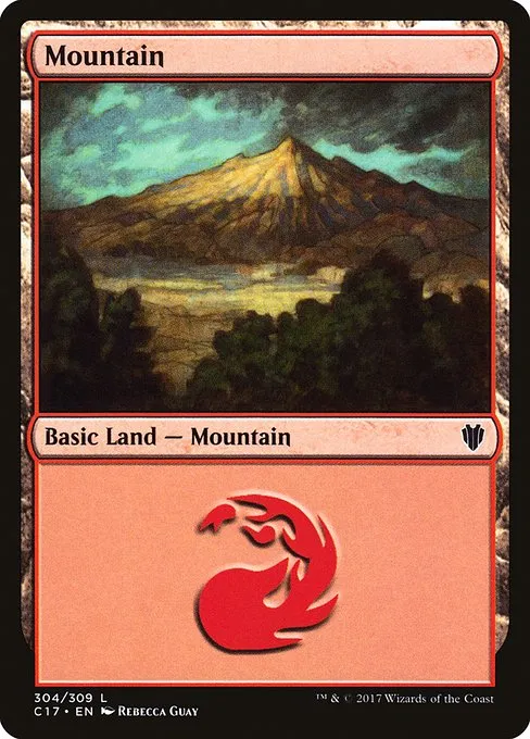 Mountain · Commander 2017 304/309