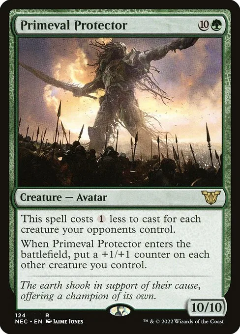 Primeval Protector · Neon Dynasty Commander 124/179