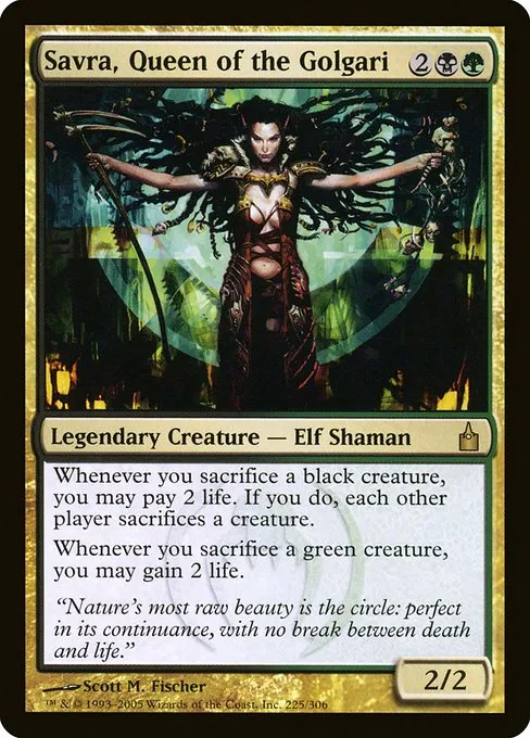 Savra, Queen of the Golgari · Ravnica: City of Guilds 225/306