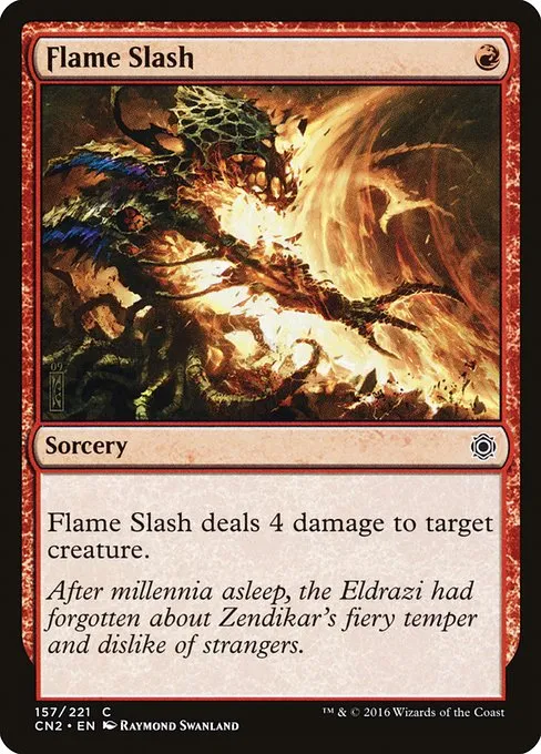 Flame Slash · Conspiracy: Take the Crown 157/222