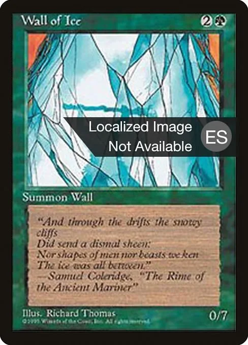 Wall of Ice · Fourth Edition Foreign Black Border 283/378