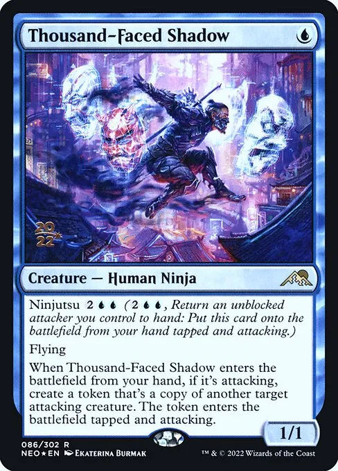 Thousand-Faced Shadow · Kamigawa: Neon Dynasty Promos 86s/148