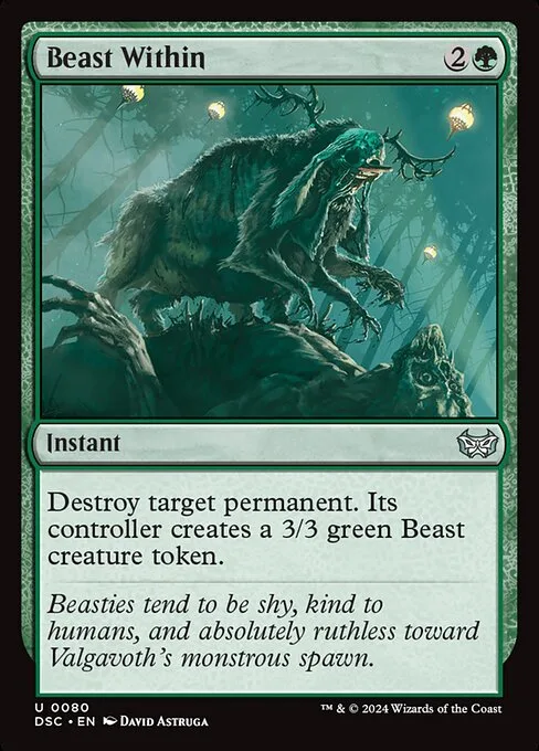 Beast Within · Duskmourn: House of Horror Commander 80/373