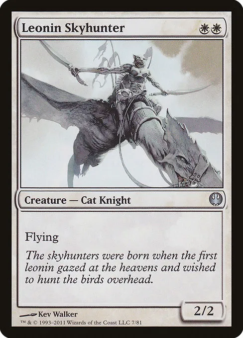 Leonin Skyhunter · Duel Decks: Knights vs. Dragons 7/81
