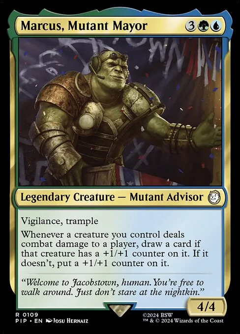 Marcus, Mutant Mayor · Fallout 109/1068