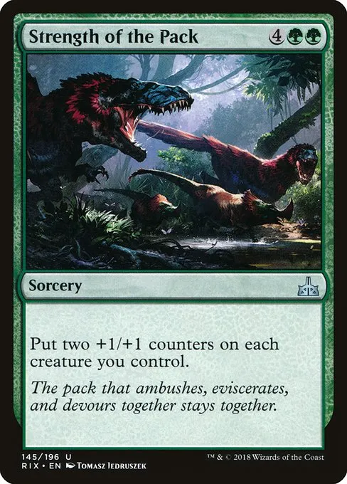 Strength of the Pack · Rivals of Ixalan 145/205