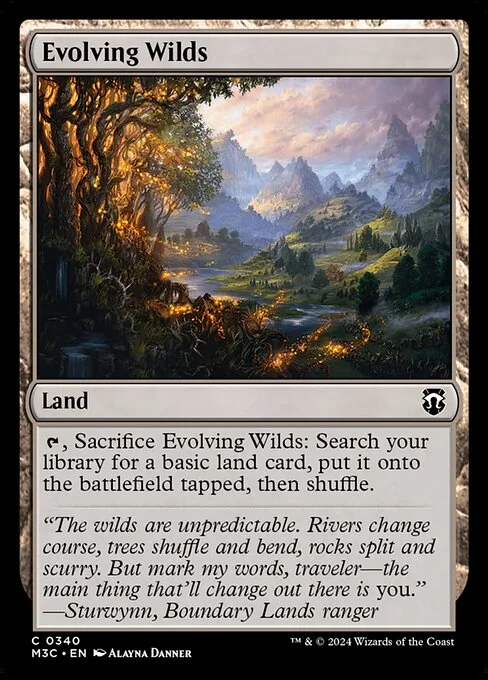 Evolving Wilds · Modern Horizons 3 Commander 340/398