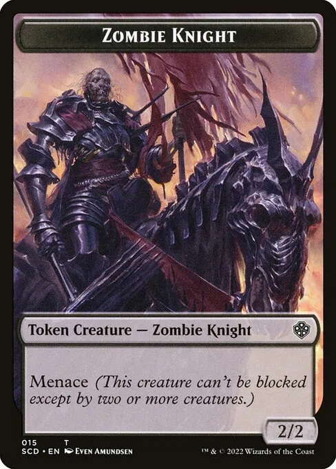 Zombie Knight · Starter Commander Deck Tokens 15/27