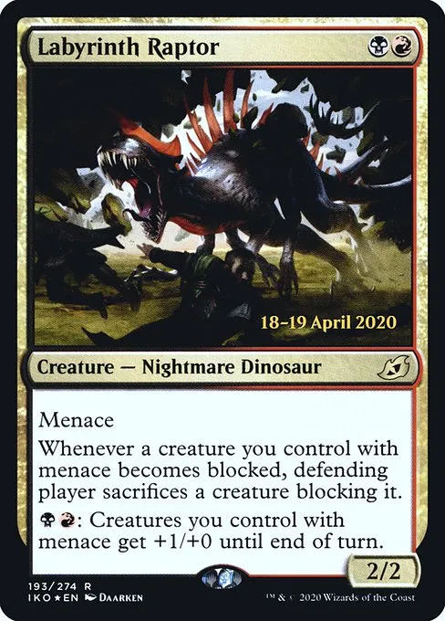 Labyrinth Raptor · Ikoria: Lair of Behemoths Promos 193s/137