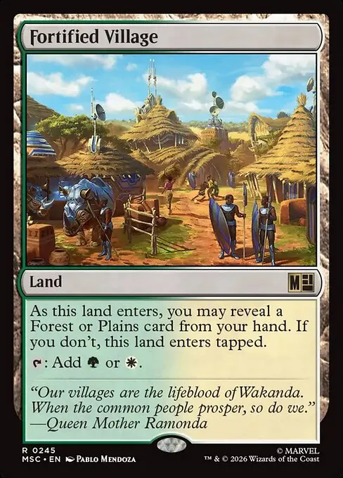 Fortified Village · Marvel Super Heroes Commander 245/9