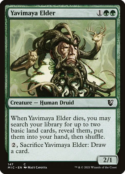 Yavimaya Elder · Midnight Hunt Commander 147/187