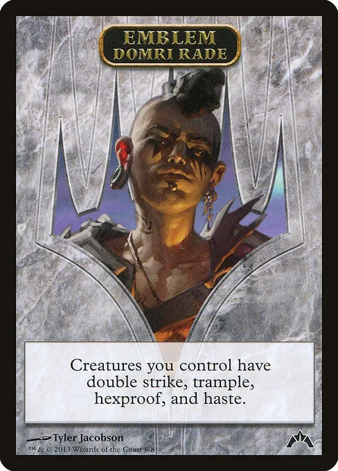 Domri Rade Emblem · Gatecrash Tokens 8/8