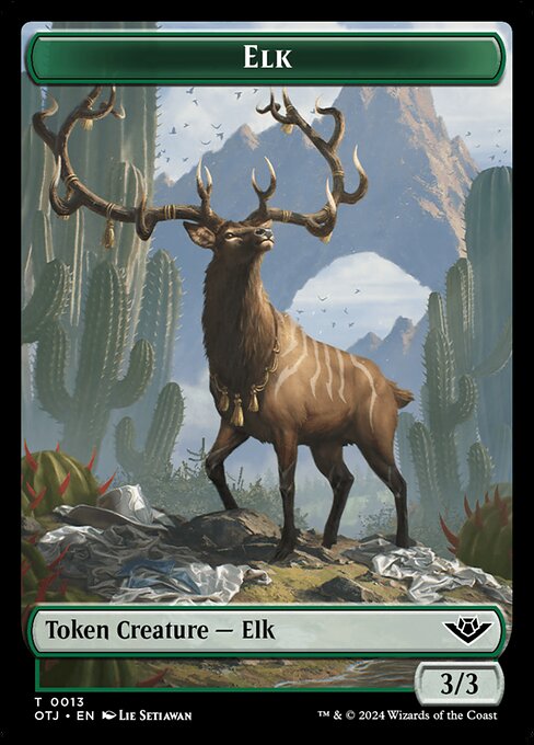 Elk · Outlaws of Thunder Junction Tokens 13/19
