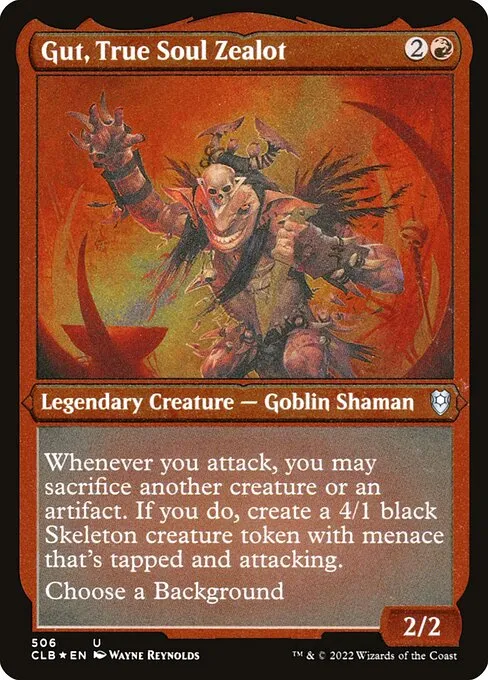 Gut, True Soul Zealot · Commander Legends: Battle for Baldur's Gate 506/936