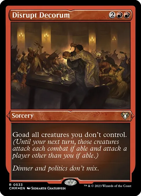 Disrupt Decorum · Commander Masters 533/1067
