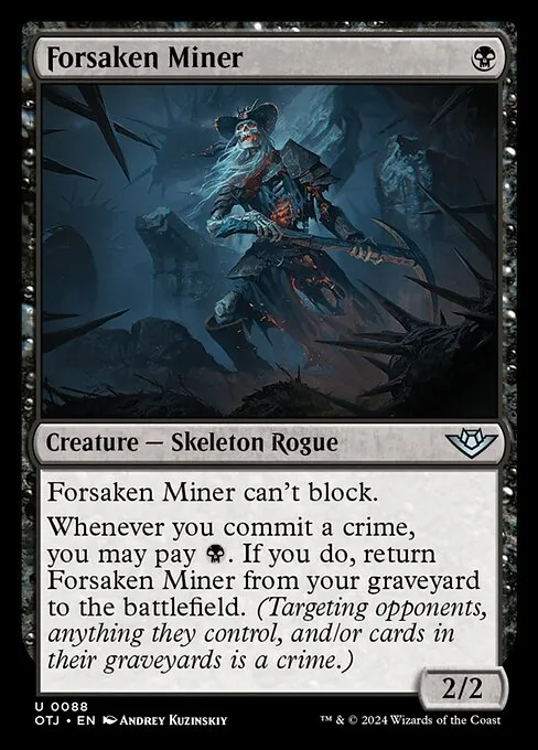 Forsaken Miner · Outlaws of Thunder Junction 88/374