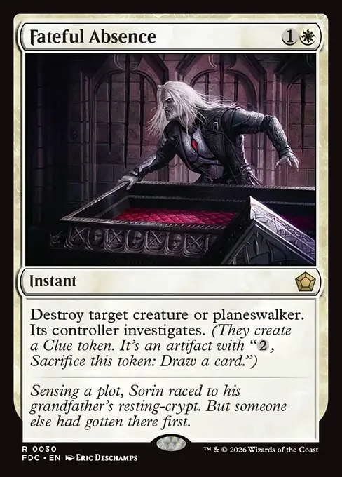 Fateful Absence · Foundations Commander 30/3