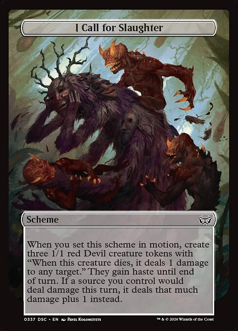 I Call for Slaughter · Duskmourn: House of Horror Commander 337/373