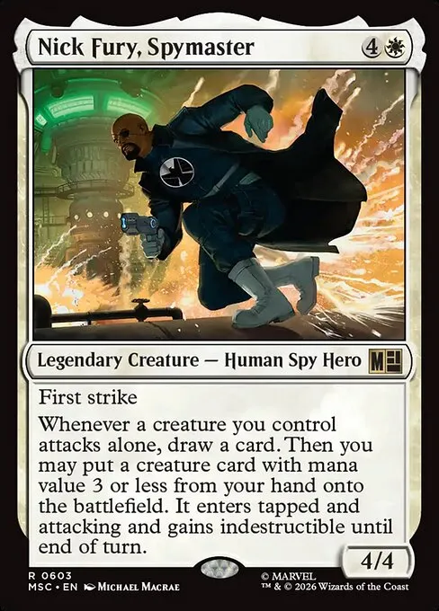 Nick Fury, Spymaster · Marvel Super Heroes Commander 603/9