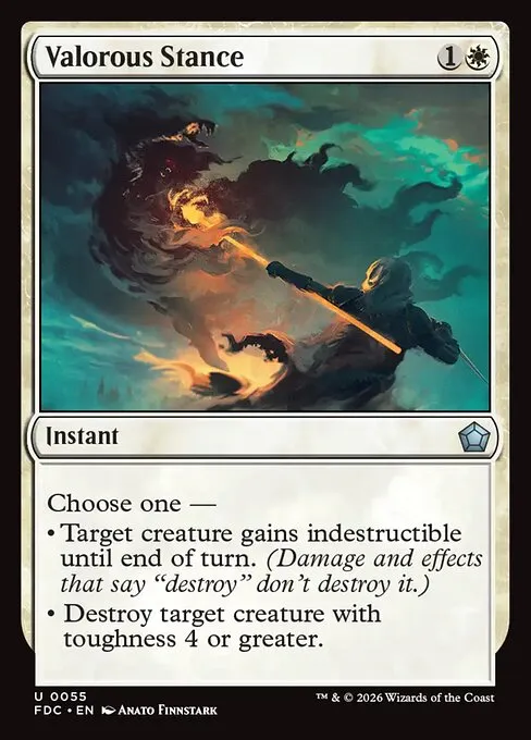 Valorous Stance · Foundations Commander 55/3