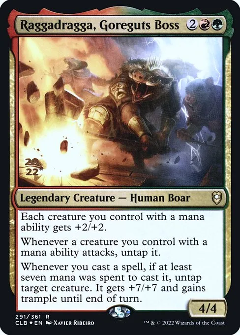 Raggadragga, Goreguts Boss · Battle for Baldur's Gate Promos 291s/104