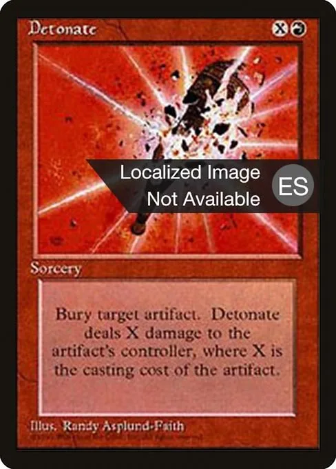 Detonate · Fourth Edition Foreign Black Border 184/378
