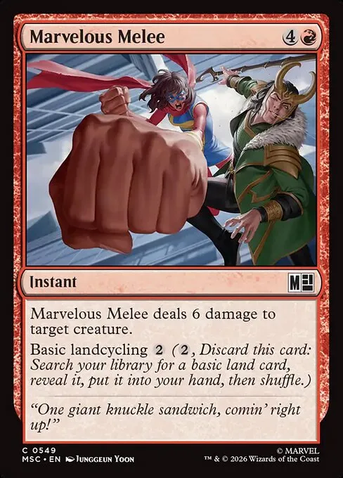 Marvelous Melee · Marvel Super Heroes Commander 549/9