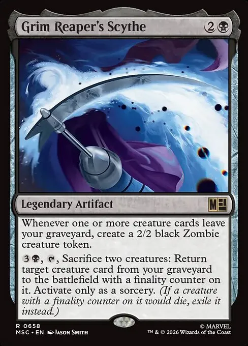 Grim Reaper's Scythe · Marvel Super Heroes Commander 658/9