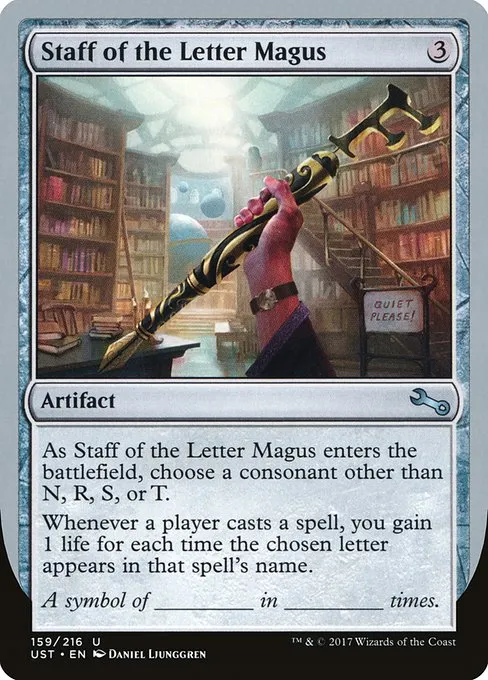 Staff of the Letter Magus · Unstable 159/268