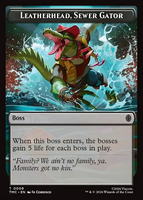 Leatherhead, Sewer Gator · Teenage Mutant Ninja Turtles Eternal Tokens 9/31