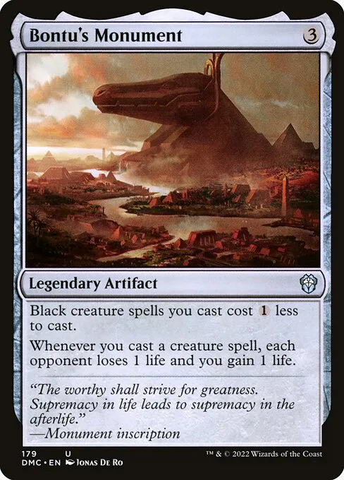 Bontu's Monument · Dominaria United Commander 179/240