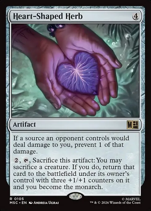 Heart-Shaped Herb · Marvel Super Heroes Commander 105/9