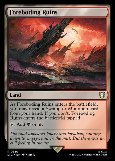Foreboding Ruins · Tales of Middle-earth Commander 310/591