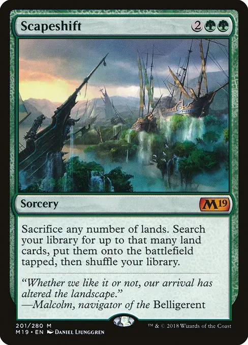 Scapeshift · Core Set 2019 201/314