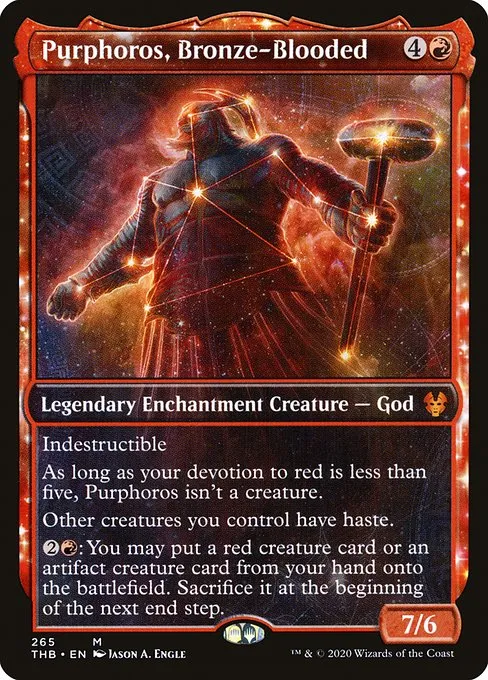 Purphoros, Bronze-Blooded · Theros Beyond Death 265/358