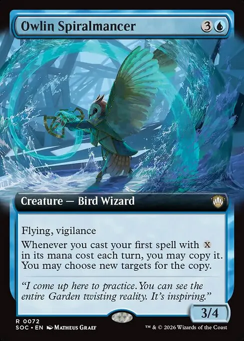 Owlin Spiralmancer · Secrets of Strixhaven Commander 72/426