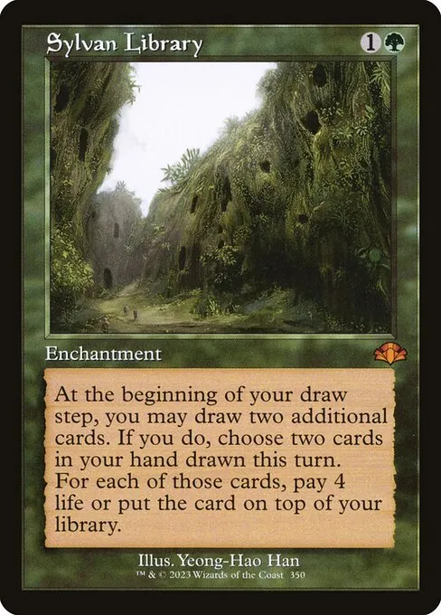 Sylvan Library · Dominaria Remastered 350/457