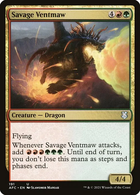 Savage Ventmaw · Forgotten Realms Commander 191/331