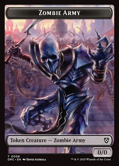 Zombie Army · Aetherdrift Commander Tokens 8/17