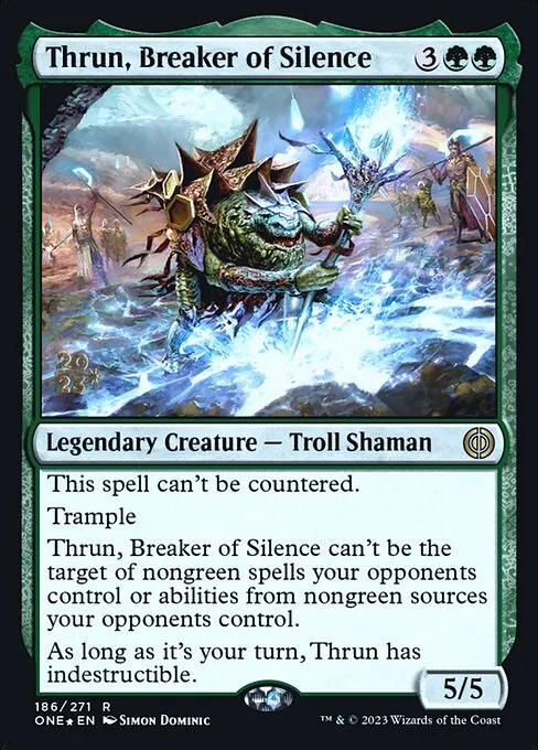 Thrun, Breaker of Silence · Phyrexia: All Will Be One Promos 186s/160