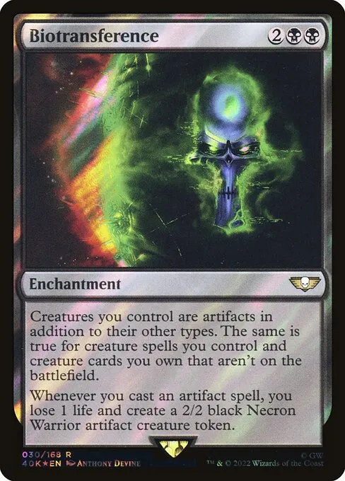 Biotransference · Warhammer 40,000 Commander 30★/617
