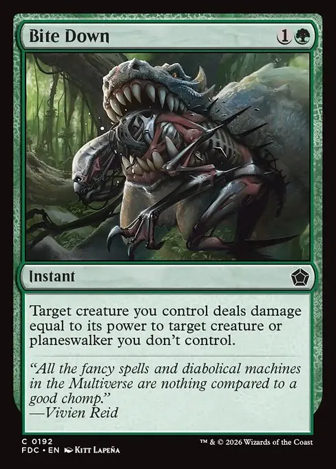 Bite Down · Foundations Commander 192/3